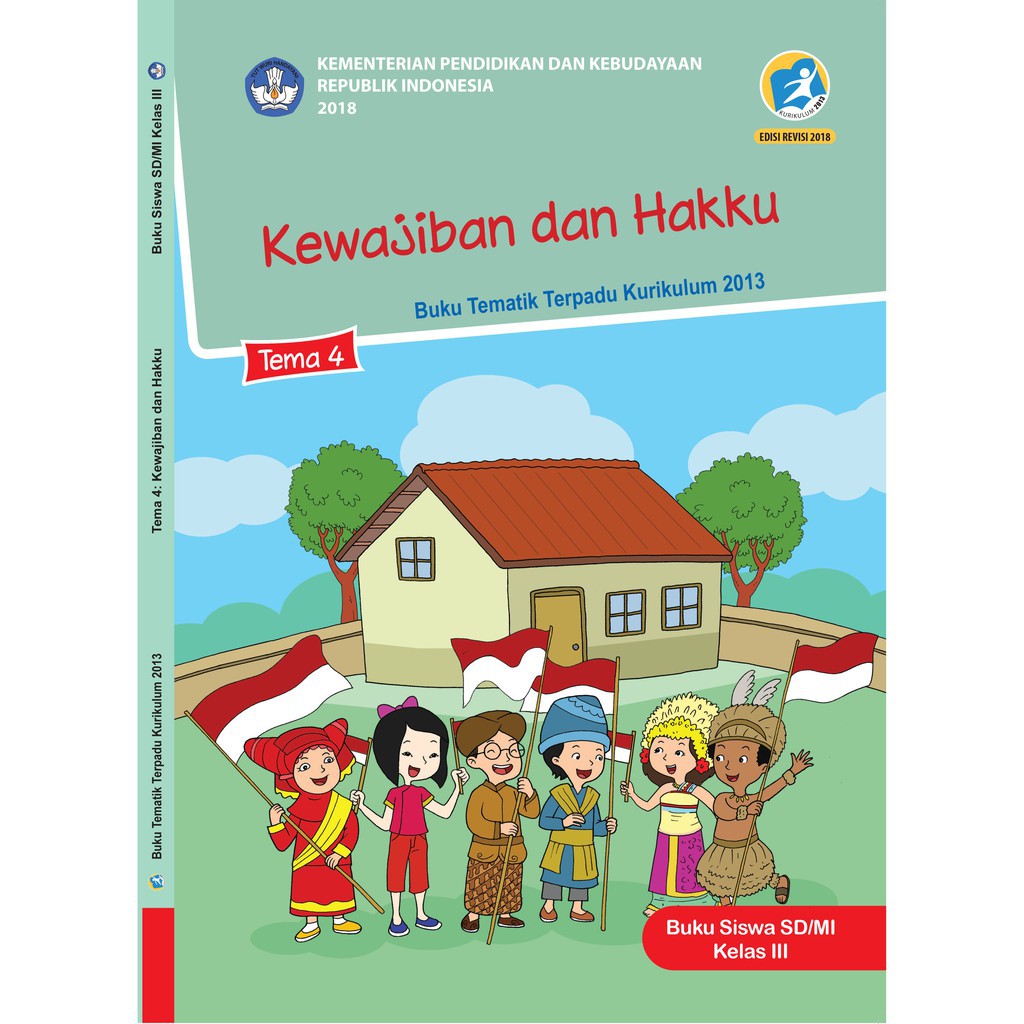 Buku Tematik Sd Kelas 3 Tema 4 Kewajiban Dan Hakku K13 Revisi Shopee Indonesia