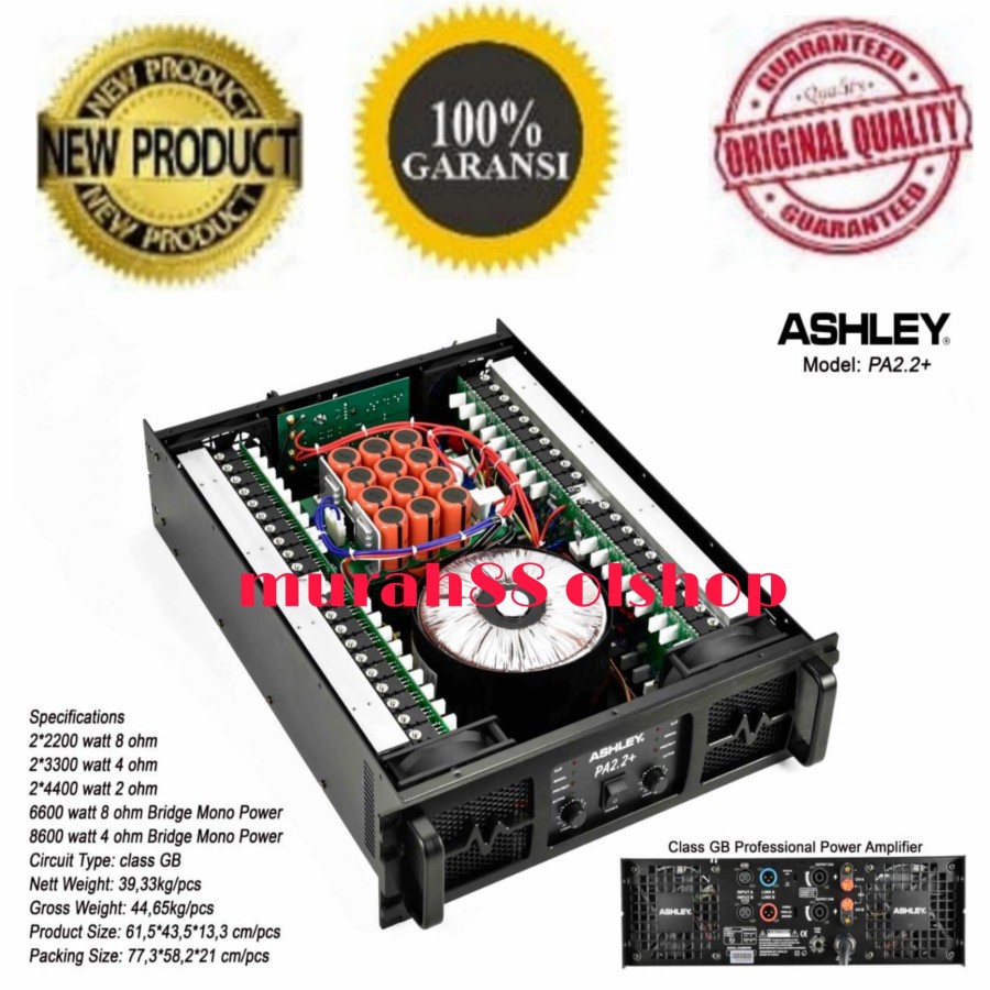 Power ampifier ashley PA 2.2+ CLASS GB