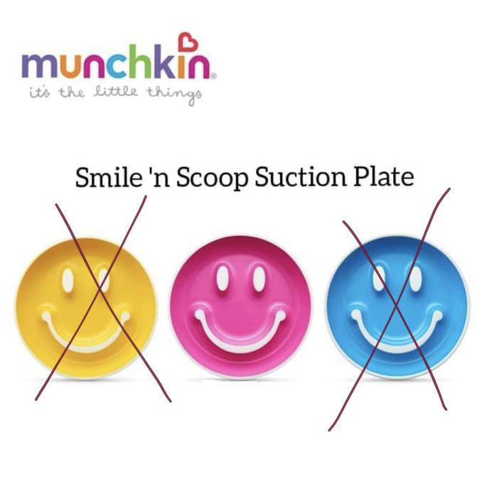 Hemat Munchkin - Smile N Scoop Suction Plate And Training Spoon Terlaris