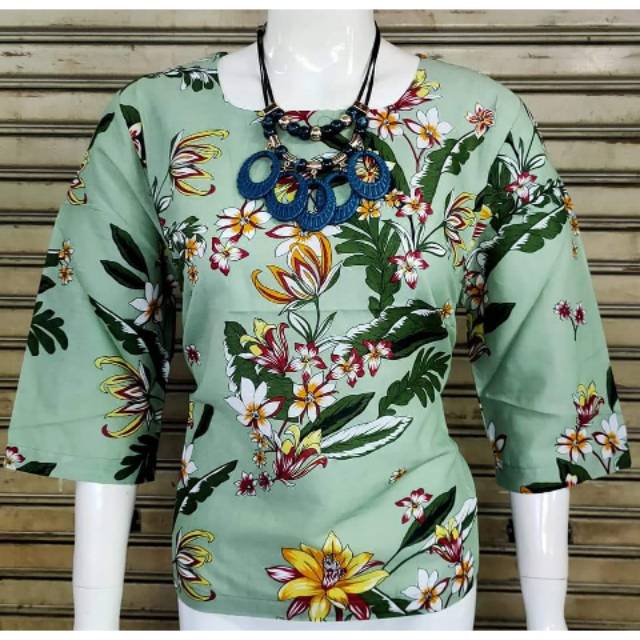 ATASAN / BLOUSE MWU MOTIF BUNGA
