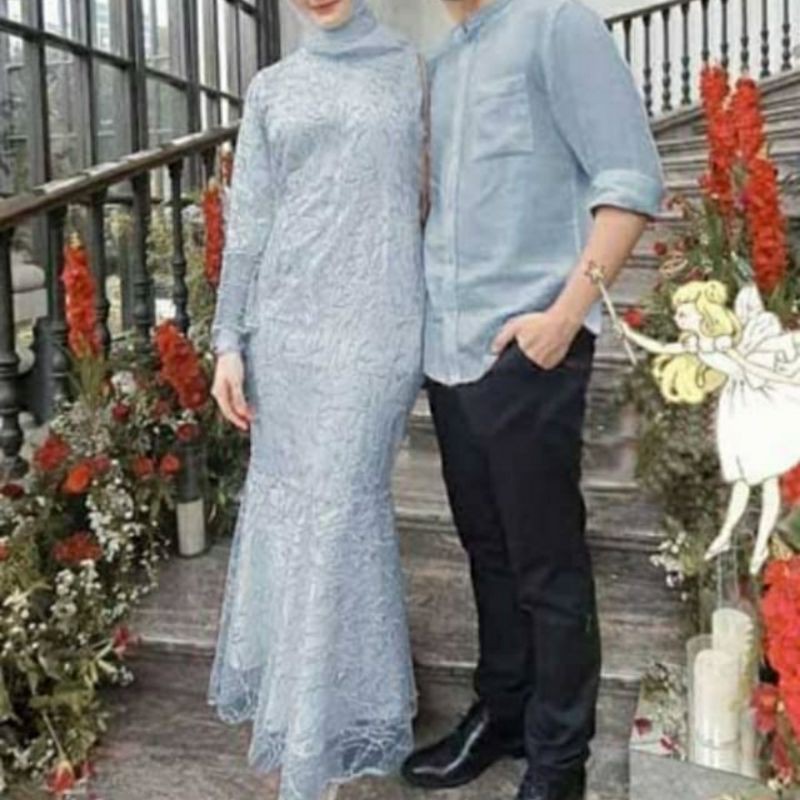 dress duyung couple kemeja