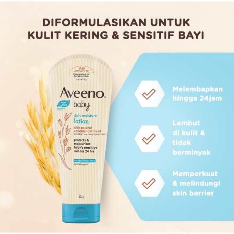 Aveeno Baby Daily Moisture Lotion 227 gr - Lotion Bayi