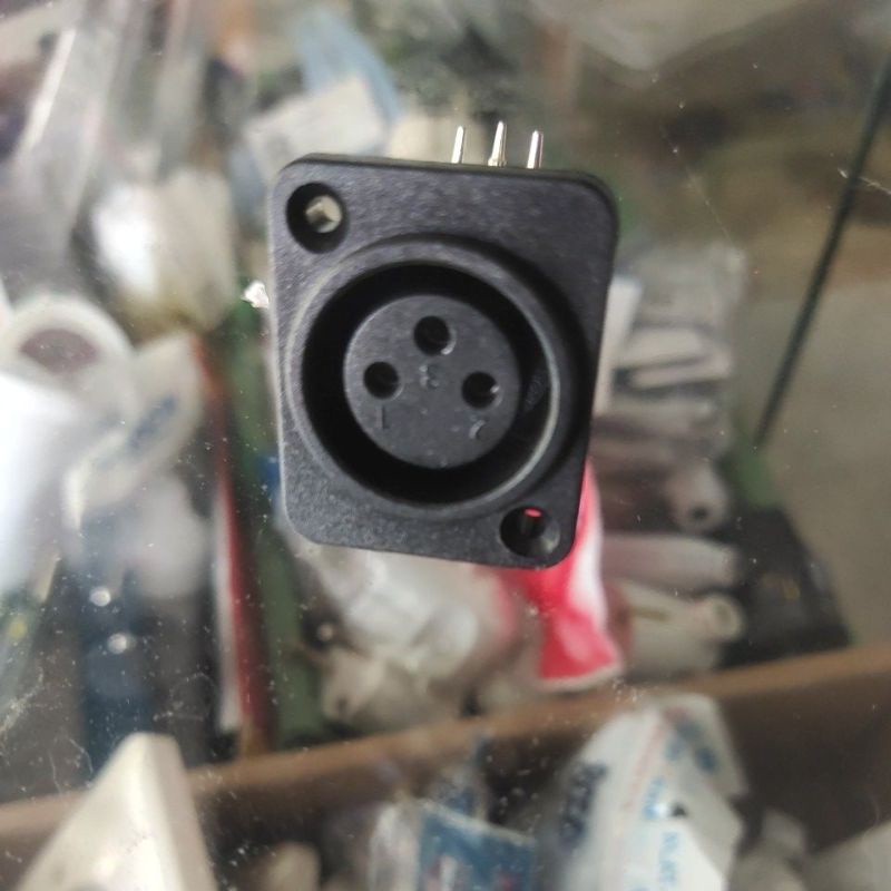 socket body canon XLR female (cewek) pvc