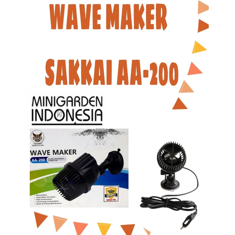 SAKKAI PRO AA-200 12W WAVE MAKER PEMBUAT ARUS GELOMBANG OMBAK AQUARIUM