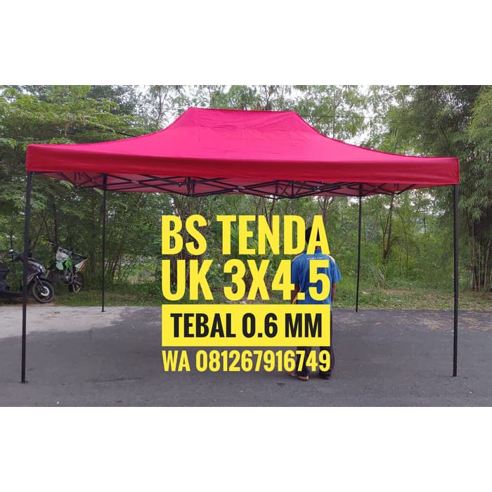 MURAH  Tenda Lipat 3x4.5 Ketebalan Besi 0.6 MM