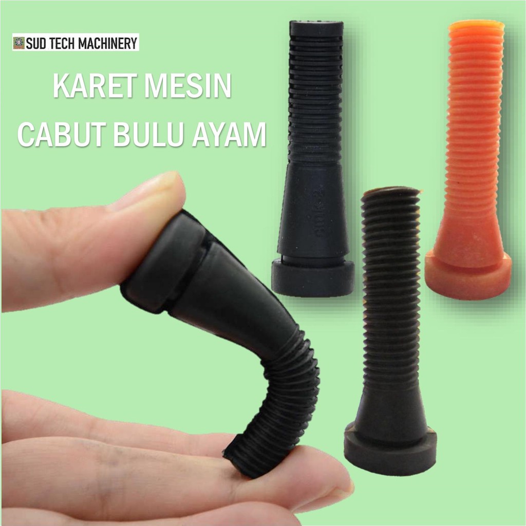 Karet mesin cabut bulu ayam / Plucker Rubber