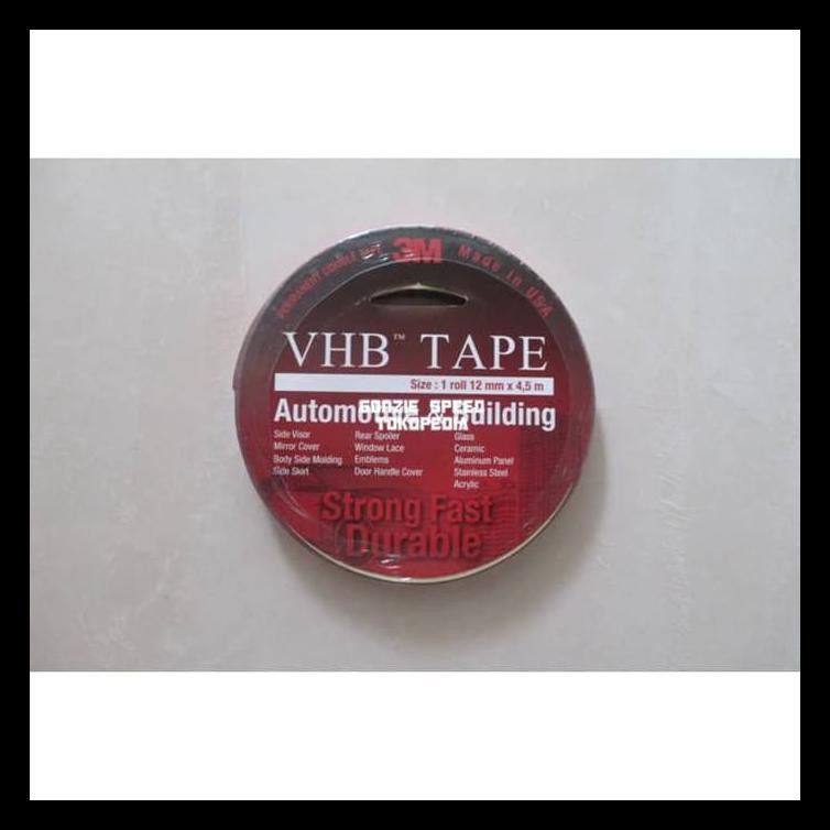 

Double Tape 3M Vhb 12Mmx4.5M Terjamin