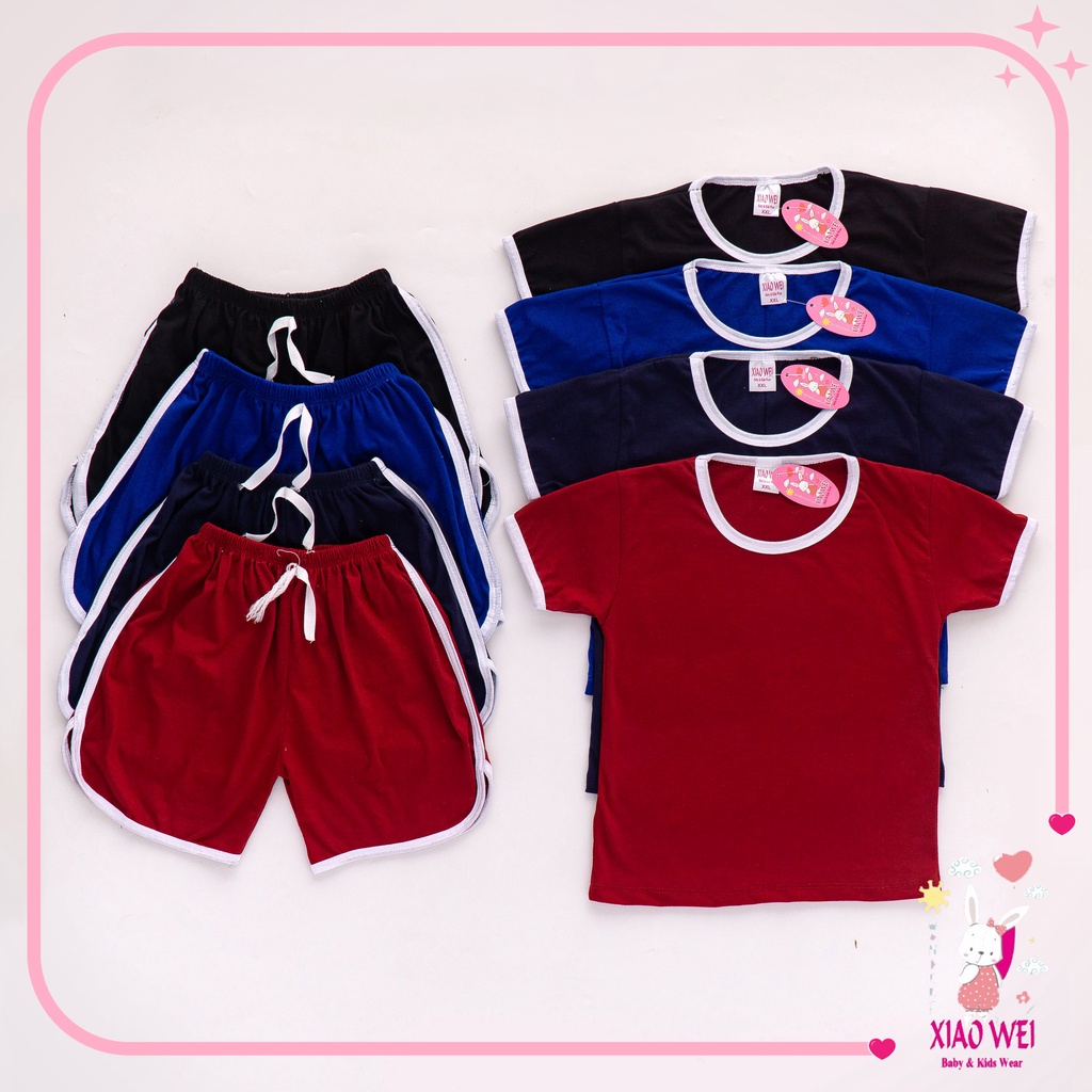 Setelan Anak &amp; Bayi Polos/ Baju Anak Perempuan Unisex/ Setelan Anak Perempuan 0 - 5 Tahun