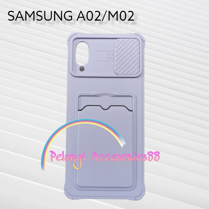 CASE SAMSUNG A02 / M02 CASE MACARON SOFTCASE SLEDING WARNA WARNI