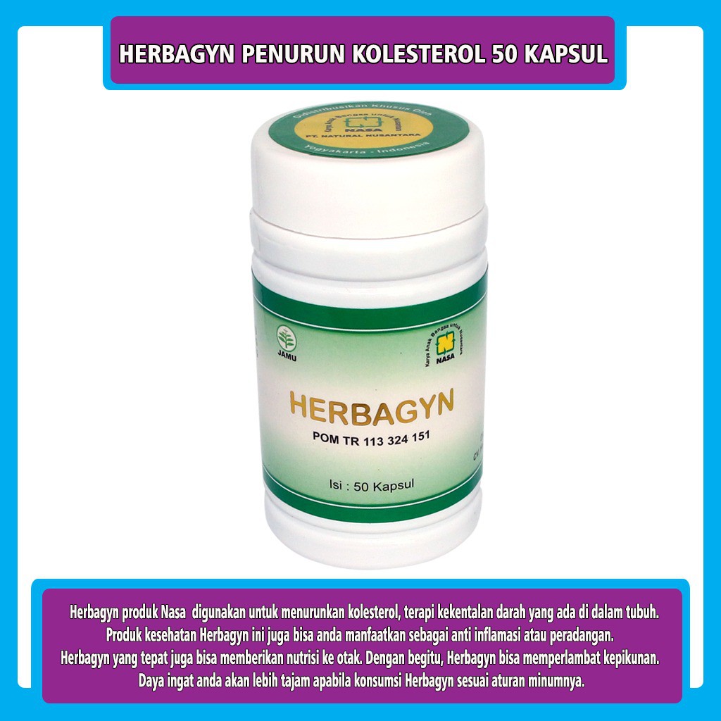 Herbagyn Produk Nasa Untuk Menurunkan Kolesterol