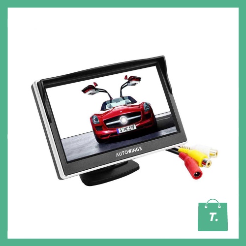 LCD MONITOR KAMERA MUNDUR KAMERA PARKIR MOBIL TFT 5 INCH - BLACK - TGII805M1