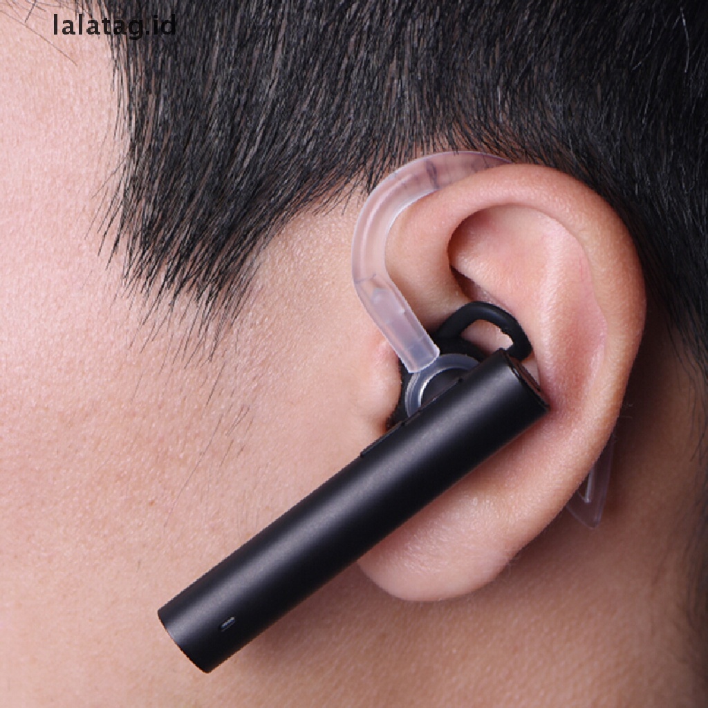 (Flyag) Klip Pengait Earphone Bluetooth Bahan Silikon Transparan Ukuran 5 / 6 / 7 / 8 / 9 / 10mm