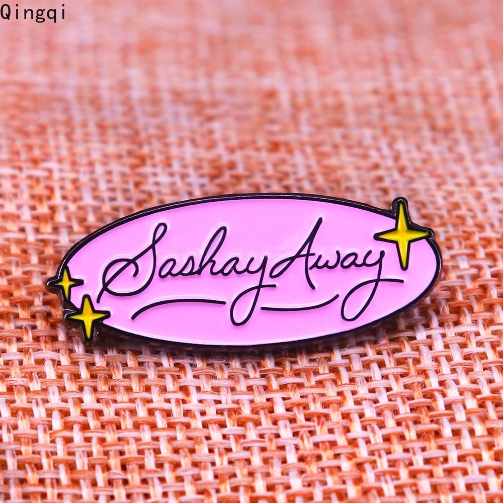 Bros Pin Enamel Bentuk Oval Desain Sashay Away Rupauls Drag Race Drag Queen Katya