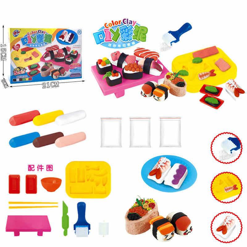 [semuajual]Mainan Anak Kereta Api Plastisin Cetakan Kue Mie Dan Mainan Lain/Clay Playing Train-Sushi