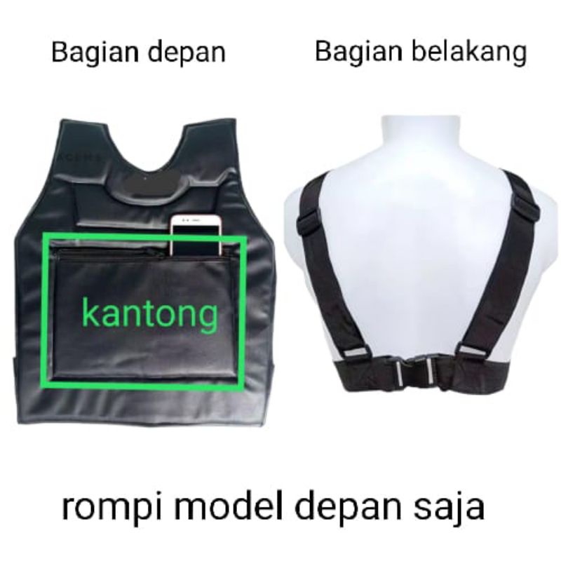 Rompi motor  pelindung dada / body protector anti angin / model depan saja