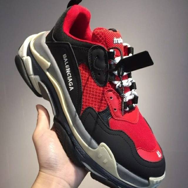 [Bayar Di Tempat] Sepatu Sneakers Pria Balenciaga triple S Style Sepatu Olahraga Cowok