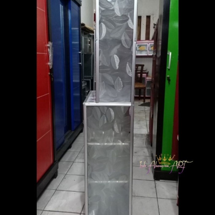 Rak Dapur Kaca Alumunium - Rak Piring Makanan Bahan Alumunium