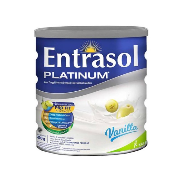 

Entrasol Platinum Vanila / Coklat Senior 400gr