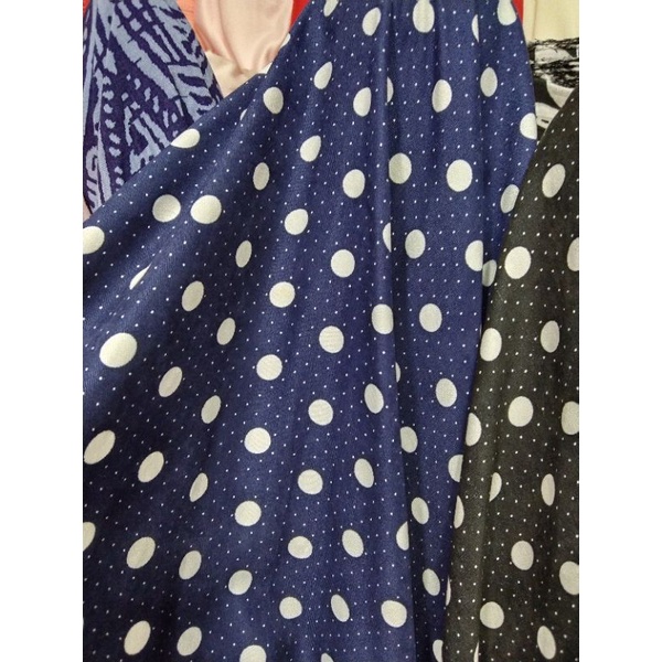 bahan/kain katun baby korduray polkadot