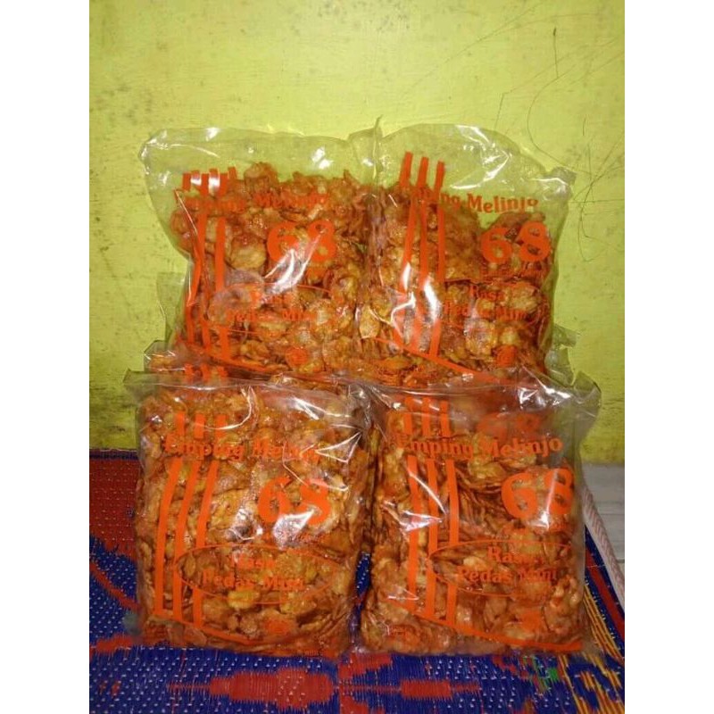 

emping melinjo balado pedas manis