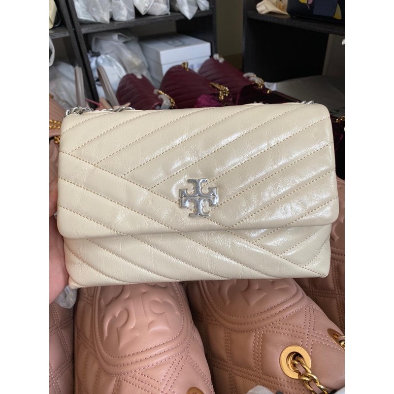 [Ready Stock] New Tory Burch ”KIRA CHEVRON DISTRESSED SMALL SHOULDER BAG” 100% Authentic Ori Store