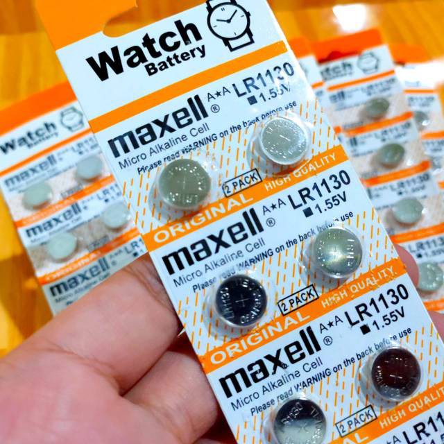 Baterai Maxell 1130 kalkulator mainan 512 812 LR1130 LR 1130 lr-1130