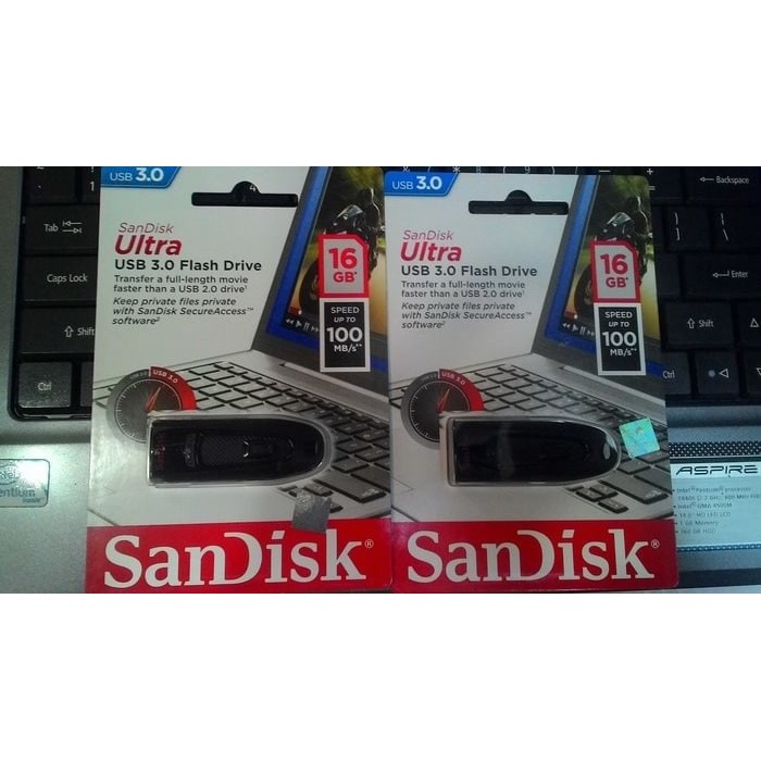 Sandisk 16GB Flashdisk Ultra USB 3.0 - 16 GB Flash San Disk Drive FD