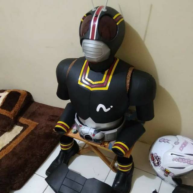 Cosplay Kostum Kamen Rider Black Dewasa/Anak