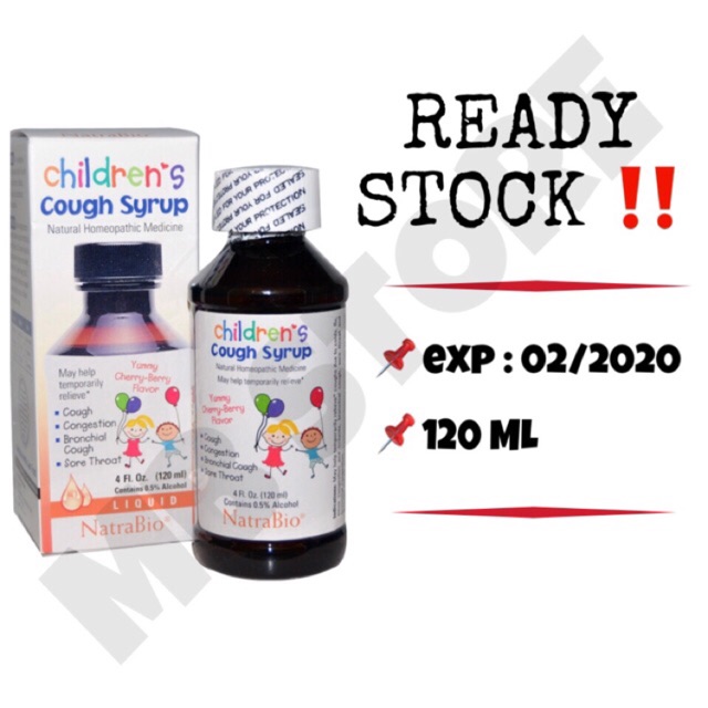 NatraBio Children's Cough Syrup 120ml