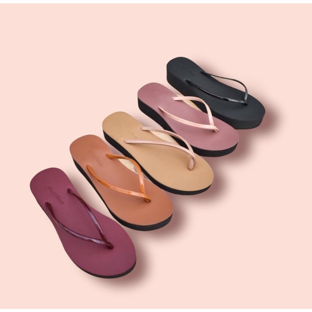 sendal jepit ringan tinggi 3 cm sendal jepit wanita