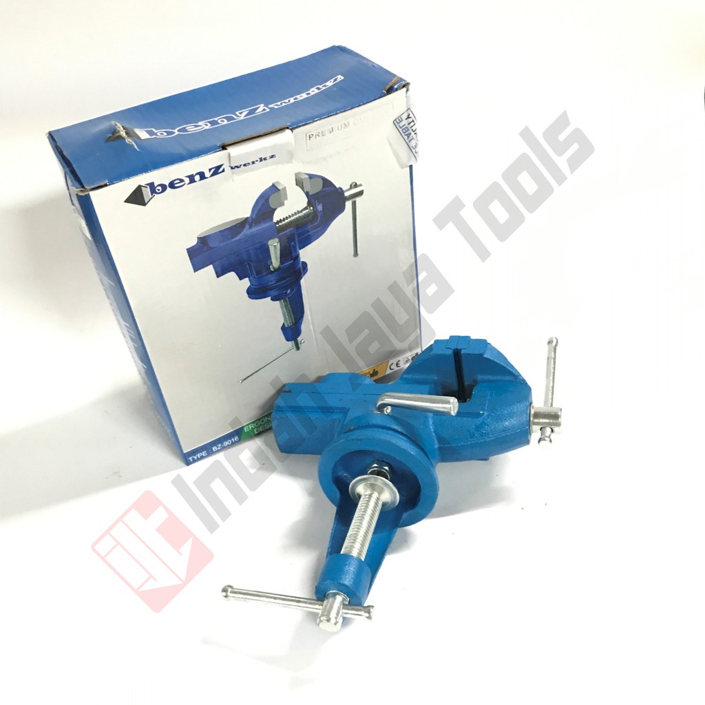 BENZ BZ-9016 Catok Meja 60 mm - Bench Vise Ragum Clamp Mini Hobby 360 Degree