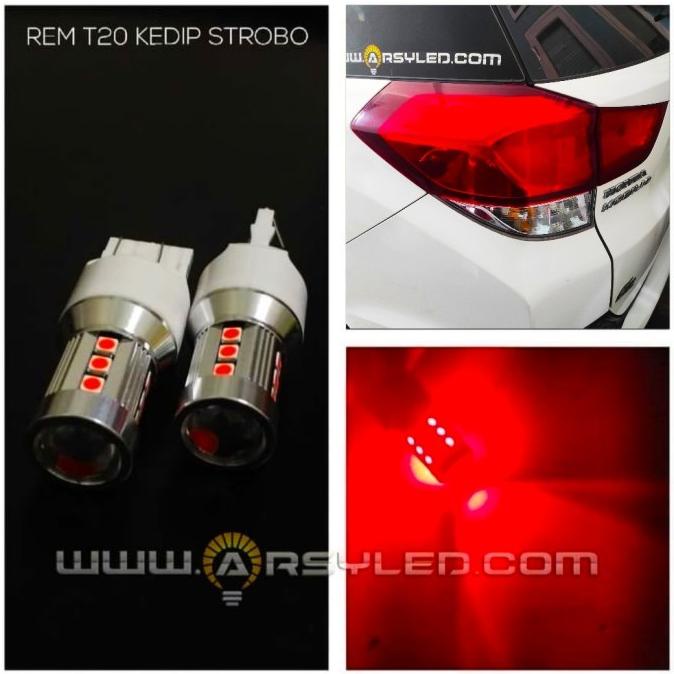 lampu led rem mobil Xpander BRV New Brio T20 3030 15 TITIK LENSA PROJI arsyl33 Murah