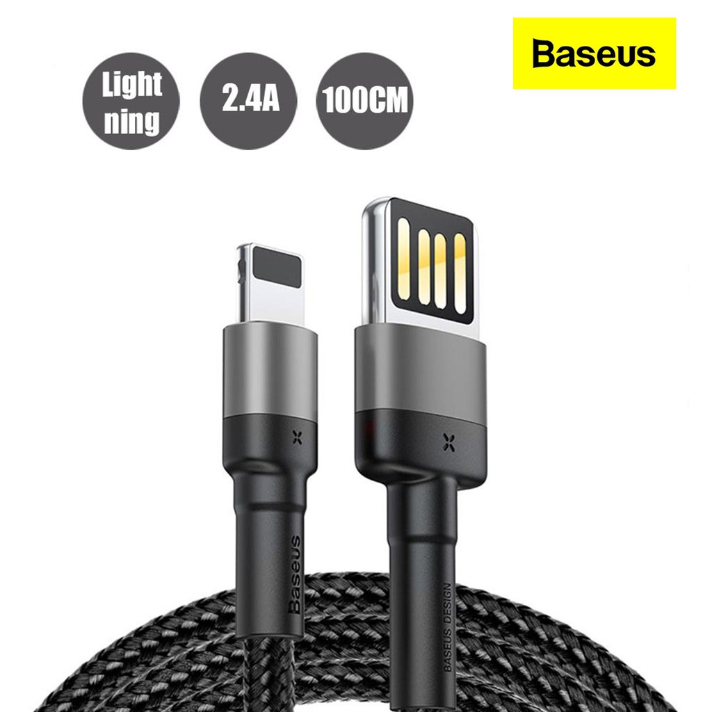 KABEL BASEUS CABLE LIGHTNING IOS FAST CHARGING DOUBLE SIDED 1.5A