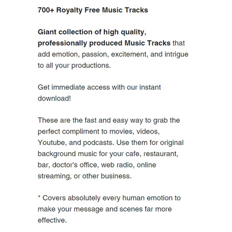 700+ Royalty Free Music