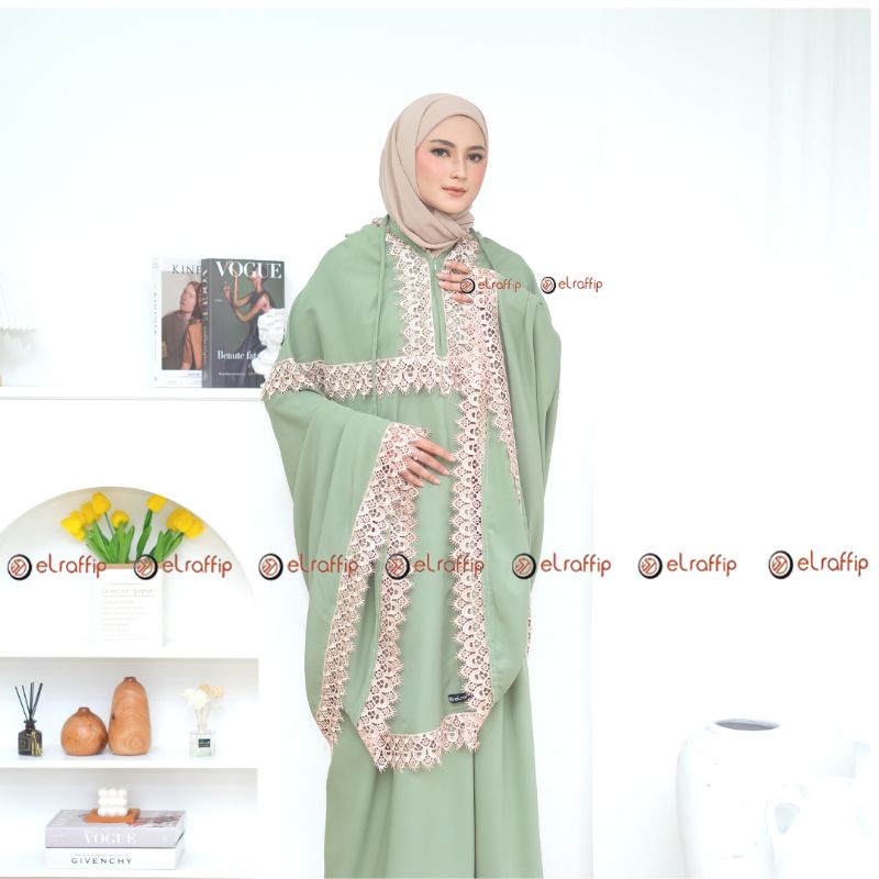 Mukena Dewasa 2 in 1 Katun Renda CasavaSeries