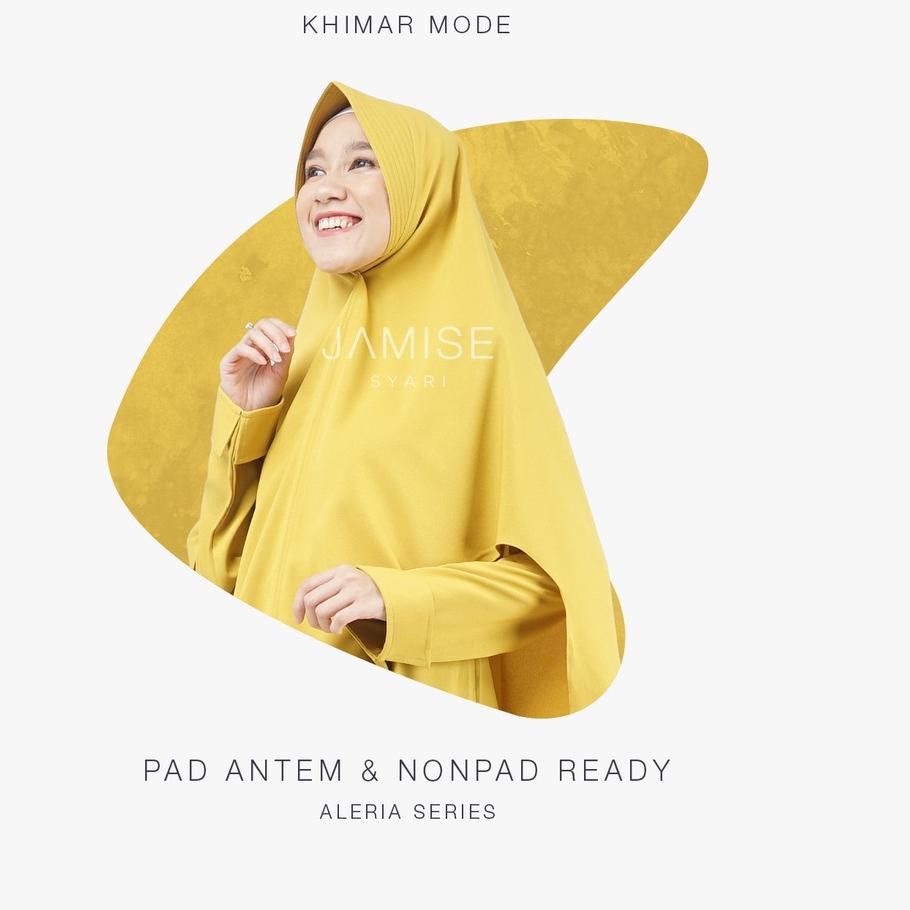 »» Hanya di sini  UUK Set Gamis+Khimar Syari | Aleria Series - Lemon | Jamise terbaru ««