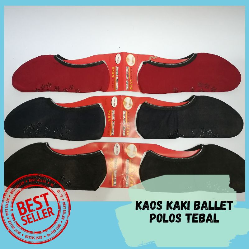 kaos kaki ballet/kaos kaki lantai polos tebal