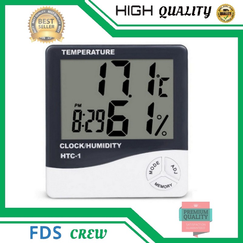 JAM Hygrometer HTC 2 HTC 1 Thermometer Digital HUMIDITY Meter