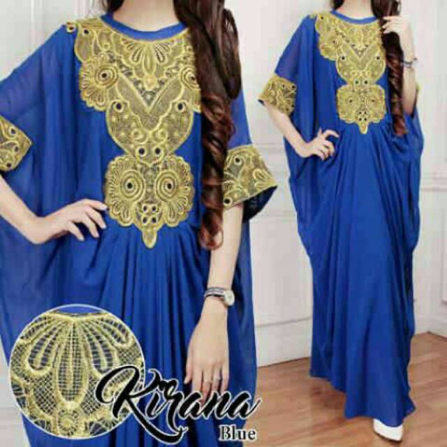 Kaftan Kirana biru