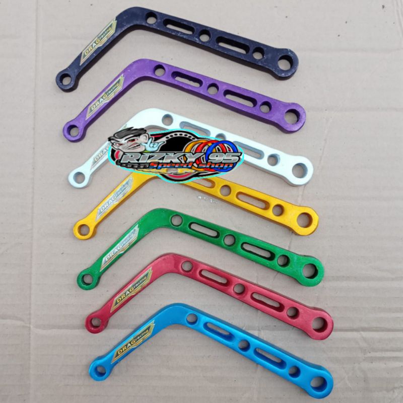 Pangkon L Coak coak Panjang 17cm almunium cnc pangkon L Coak panjang 17CM LENGKAP warna