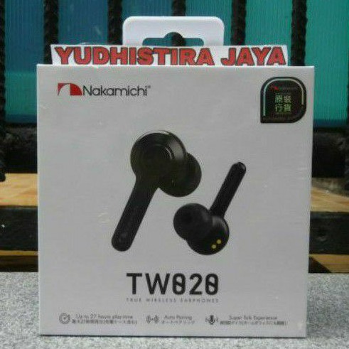 Nakamichi TW 020 Earphone wireless bluetooth Original