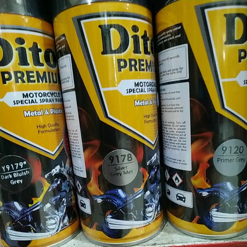 cat semprot pilok diton premium abu abu epoxy / primer grey, dark bluish grey, Nmax matte grey