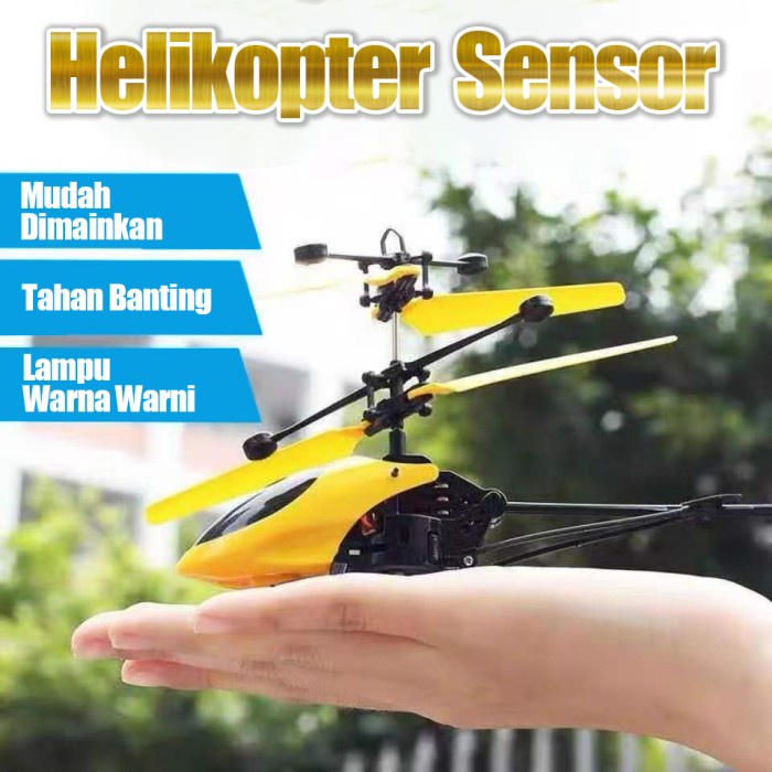 Mainan Pesawat / Mainan Pesawat Terbang / Mainan Helikopter Sensor / Mainan Helikopter Anak / Mainan Pesawat Anak / Mainan Pesawat Anak dengan infrared/ Sensor Tangan Flying Helikopter