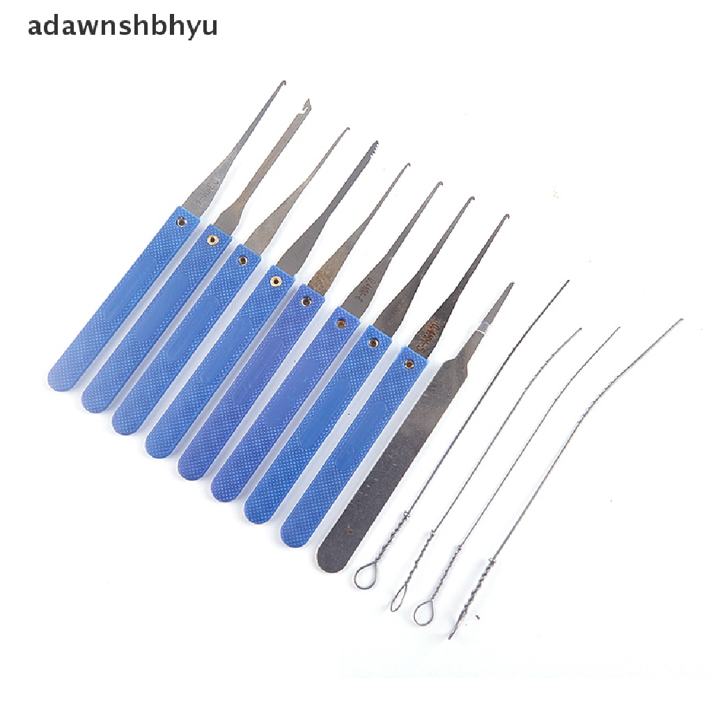 Adawnshbhyu 13Pcs/set Kunci Perbaikan Pick Profesional Menghapus Kunci Rusak Alat Tukang Kunci Pasokan