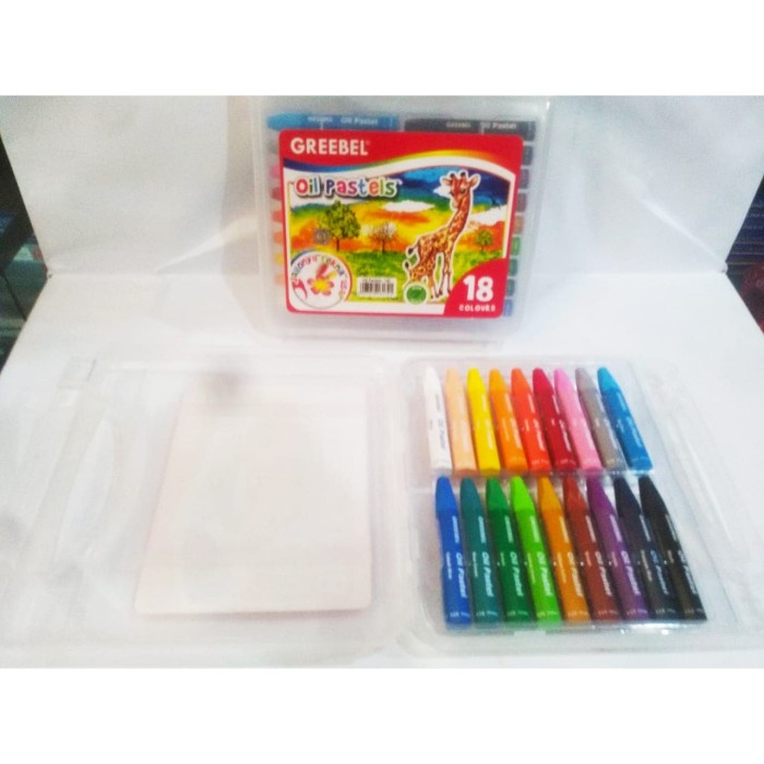 

Eklusif Crayon Oil Pastel 18 Warna Merk Greebel Bergaransi