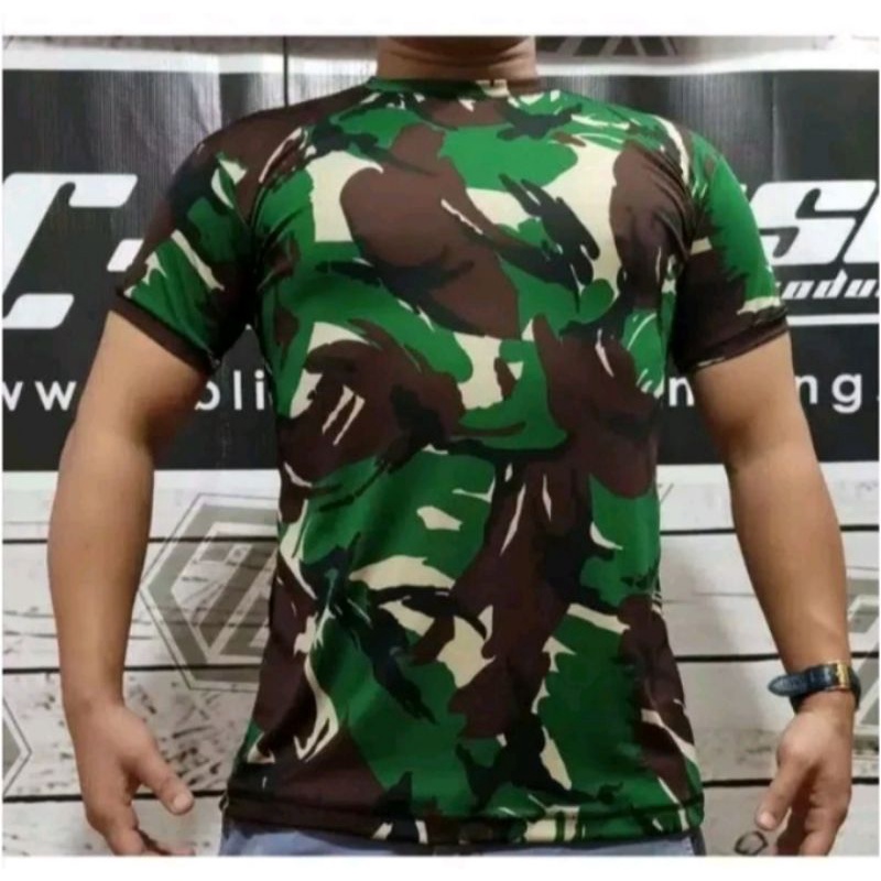 KAOS LORENG TNI MALVINAS DRYFIT LENGAN PENDEK