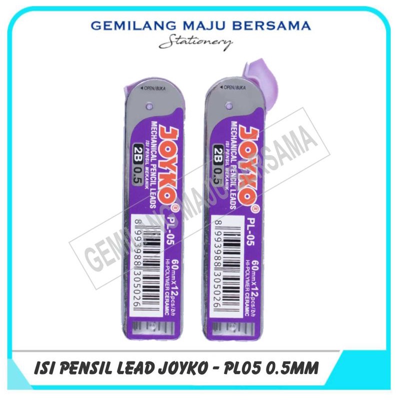 

Isi Pensil Mekanik / Pencil Lead Joyko PL-05 / 2B (0.5 mm)