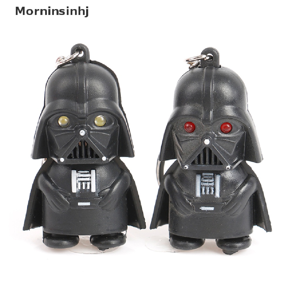 Mornin Star Wars Keyring Light Black Darth Vader Pendant Gantungan Kunci LED Untuk Hadiah Pria id