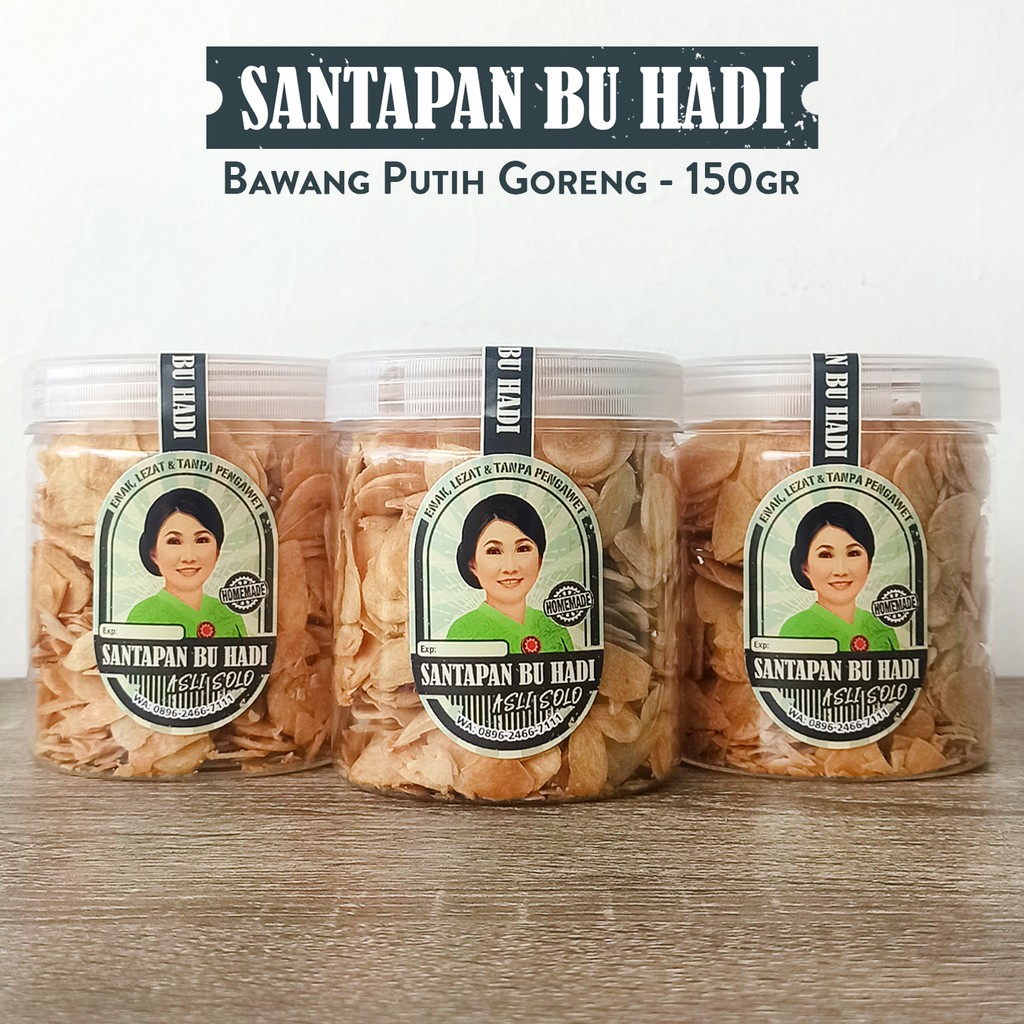 

Bawang Putih Goreng PREMIUM 150gr TANPA PENGAWET