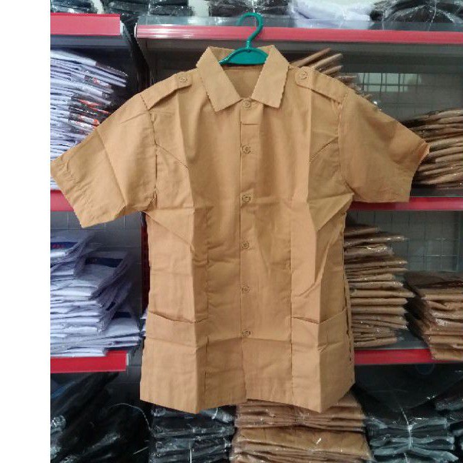 Baju Pramuka SMA / Seragam Baju Pramuka PENEGAK, PEMBINA Lengan Pendek